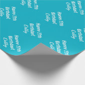 パーソナライズされた誕生日 ラッピングペーパー (角)