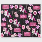 パーソナライズされた誕生日 ラッピングペーパー (フラット)