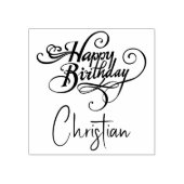 パーソナライズされた誕生日 ラバースタンプ (インプリント)