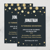 パーソナライズされた誕生日 招待状 (正面/裏面)