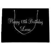 パーソナライズされた誕生日,特殊誕生日,パーソナライズ ラージペーパーバッグ (正面)