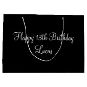 パーソナライズされた誕生日，特殊誕生日，パーソナライズ ラージペーパーバッグ (裏面)