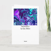 パーソナライズされた誕生日 |美しいアートワーク カード (裏面)