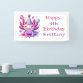 パーソナライズされた誕生日 | Anime Axolotl 横断幕 (トレードショー)
