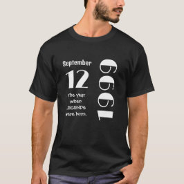パーソナライズされた誕生日 Tシャツ