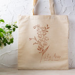 パーソナライズされた誕生月花メイぼほ トートバッグ<br><div class="desc">谷の花モダンのユリの美しい植物花束は、5月の誕生月を表す。あなたの人にどのくらいをお気に入りの示すために理想的なギフト気に。誕生日、友達、母の日最高の、お母さんの日、花嫁のメイドの贈り物、メイド・オブ・オーナー（花嫁付き添い人）、新しい母さんなどのすべての行事に最適！名前パーソナライズされたの選択で簡単。</div>