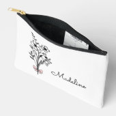 パーソナライズされた誕生月花 アクセサリーポーチ (見開き)