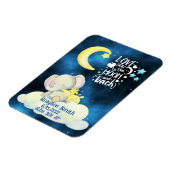 パーソナライズされた誕生統計ゾウ磁石 マグネット (左側)