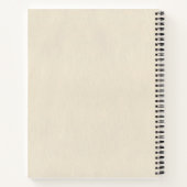 パーソナライズされた誕生花手帳 ノートブック (裏面)