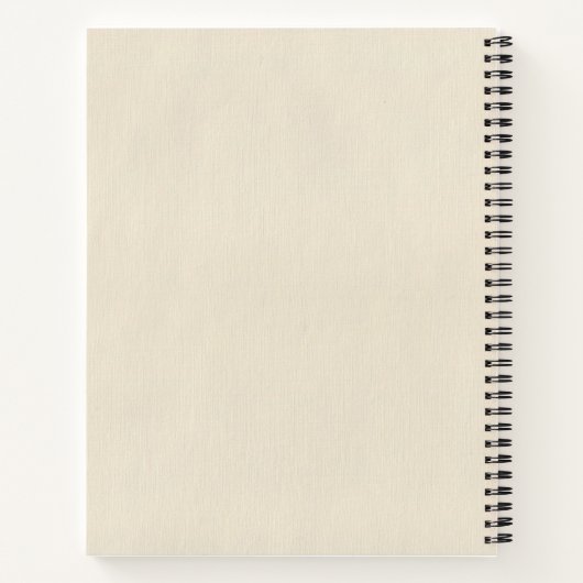 パーソナライズされた誕生花手帳 ノートブック (裏面)