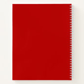 パーソナライズされた誕生花月ポピー威厳があるピー ノートブック (裏面)