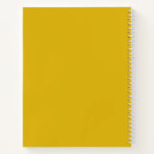 パーソナライズされた誕生花月3月水仙 ノートブック (裏面)