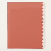 パーソナライズされた誕生花月6月バラ プランナー手帳 (裏面)