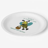 パーソナライズされた誕生1年目のパーティー ペーパープレート (アングル)