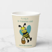 パーソナライズされた誕生1年目のパーティー 紙コップ (正面)