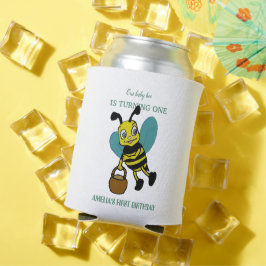 パーソナライズされた誕生1年目のパーティー 缶クーラー