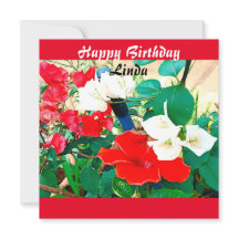 パーソナライズされた誕生 – 日赤い靴の花水色