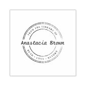 パーソナライズされた読Love Return Libraryブックスタンプ ラバースタンプ (インプリント)