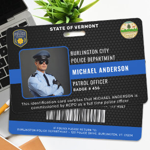 パーソナライズされた警察官法執行機関ID バッジ