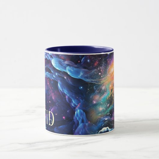 パーソナライズされた買宇宙をテーマにしたマグカップ マグカップ (中央)