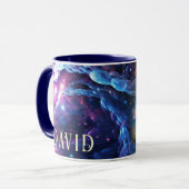 パーソナライズされた買宇宙をテーマにしたマグカップ マグカップ (正面左)