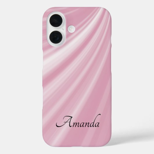 パーソナライズされた貼りスタイリッシュ付けモダンバラ淡い色のピンク Case-Mate iPhoneケース (裏面)