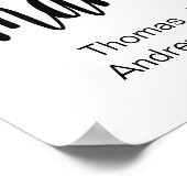 パーソナライズされた賛美お母さんプレゼント ポスター (角)