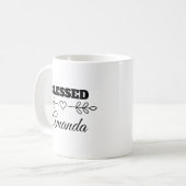 パーソナライズされた賛美ハート コーヒーマグカップ (正面左)