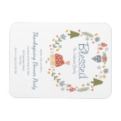 パーソナライズされた賛美パーティー マグネット (横)