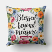 パーソナライズされた賛美教徒達 クッション (裏面)