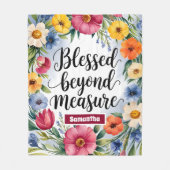 パーソナライズされた賛美教徒達 フリースブランケット (正面)