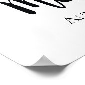 パーソナライズされた賛美母の日のプレゼント ポスター (角)