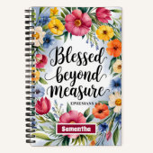 パーソナライズされた賛美Beyond Measure Journal ノートブック (正面)