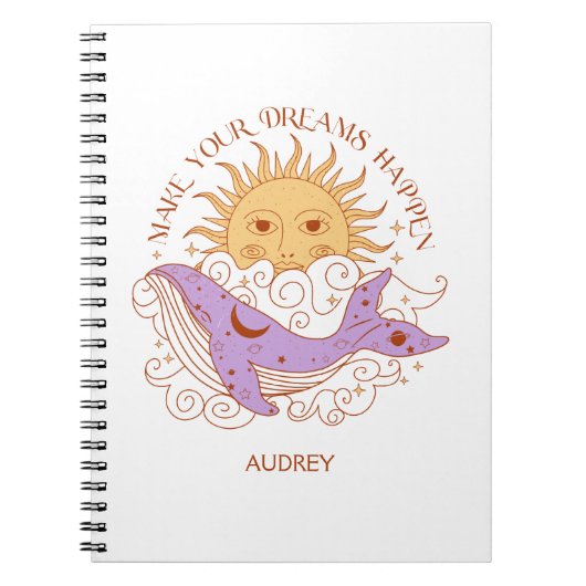 パーソナライズされた贈り物で夢を叶える ノートブック (正面)