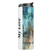 パーソナライズされた贈り物、男性へ名前をカスタムするギフト  タンブラー (回転左)