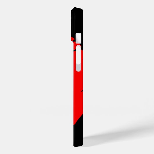 パーソナライズされた赤い唇 Case-Mate iPhoneケース (裏面 / 左)