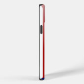 パーソナライズされた赤と白ストライプ Case-Mate iPhoneケース (裏面 / 右)