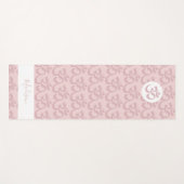 パーソナライズされた赤面ピンクオーム ヨガマット (正面(横))