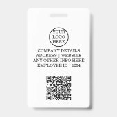 パーソナライズされた赤面ピンクガーリースモダンスタッフ バッジ (Back)