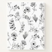 パーソナライズされた赤面ピンクガーリー感謝ジャーナル ノートブック (裏面)