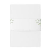 パーソナライズされた赤面ピンクローズウォーター色 招待状ベリーバンド (裏面例)