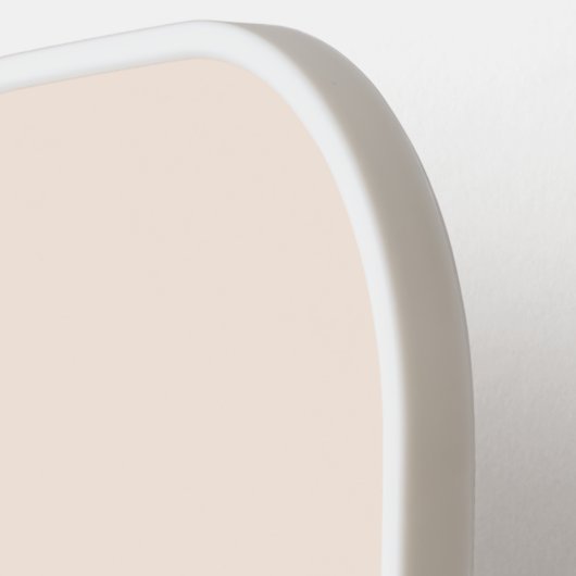 パーソナライズされた赤面ピンク金ゴールドモノグラムイニシャル ピックルボールラケット (左詳細)