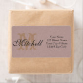 パーソナライズされた赤面出荷住所 シール