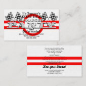 パーソナライズされた超加速パフォーマンスパーティー エンクロージャーカード (正面/裏面)