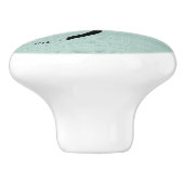 パーソナライズされた踊りツリーオリーブグリーン セラミックノブ (側面)