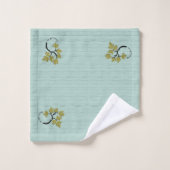 パーソナライズされた踊りツリーオリーブグリーン バスタオルセット (ウォッシュタオル)