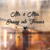 パーソナライズされた車のステッカーでスタイルに乗結婚る ウィンドウサイン (シート2)