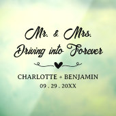 パーソナライズされた車のステッカーでスタイルに乗結婚る ウィンドウサイン (シート3)