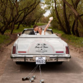 パーソナライズされた車のステッカーでスタイルに乗結婚る ウィンドウサイン