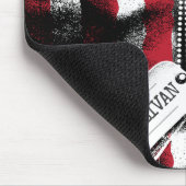 パーソナライズされた軍隊ソルダードッグラベルUSA国旗  マウスパッド (コーナー)